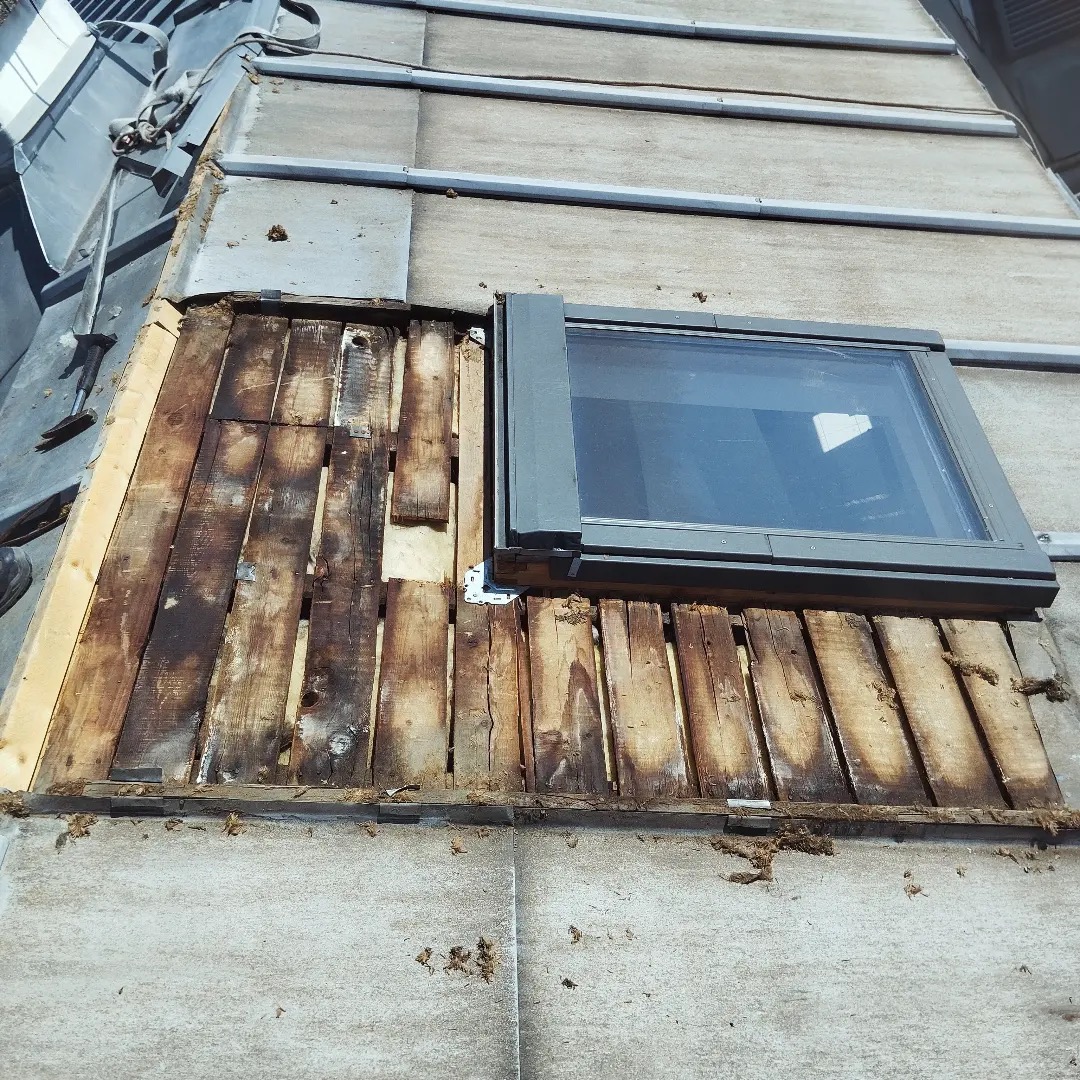 Avant - Abergement de lucarne : finition et etancheite